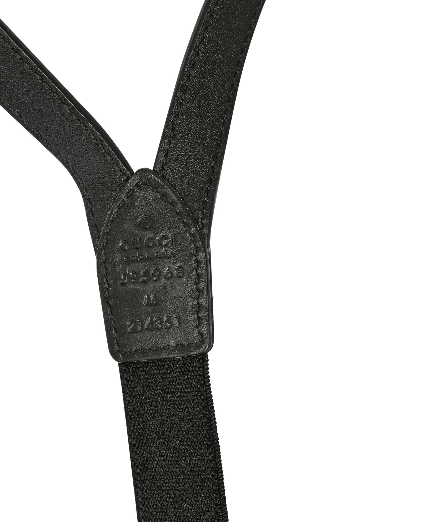 Gucci Studded Clip-On Braces, &pound;275, Accessories, Black, Leather, Other view